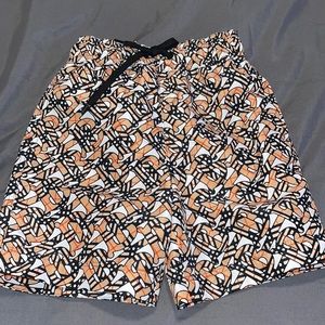 Burberry Toddler Boy Monogram Print Swim Shorts Size 6